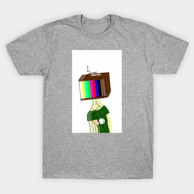 TV Face I'm (not) ok T-Shirt by 20winkZ